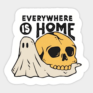 Everywhere is Home Sticker